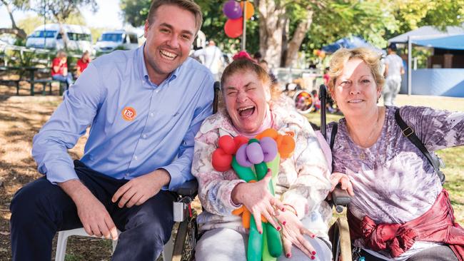 CPL CEO Rhys Kennedy with long time client Joan Leonard and her carer.