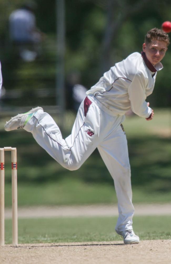 AIC First XI cricket between St Patrick's College and St Peters Lutheran College photos by Stephen Archer