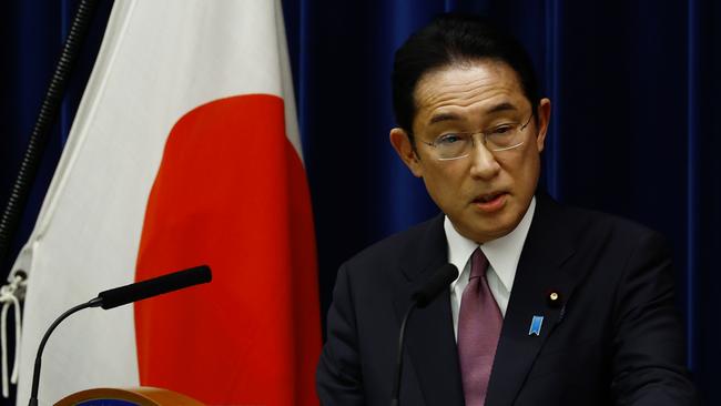 Japanese Prime Minister, Fumio Kishida, said that “force” like that displayed in Ukraine should not be allowed in the Indo-Pacific region. Picture: Kim Kyung-Hoon – Pool/Getty Images