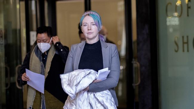 SYDNEY, AUSTRALIA – NewsWire Photos JUNE 8, 2022: Stacey Louise Shipton leaves the Downing Centre local court on Wednesday. Picture: NCA NewsWire / Nikki Short