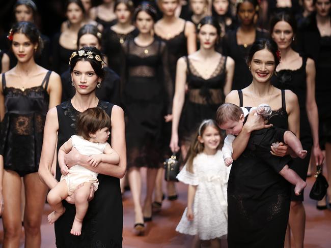 Dolce & Gabbana: Babies on the runway at fashion show | news.com.au ...