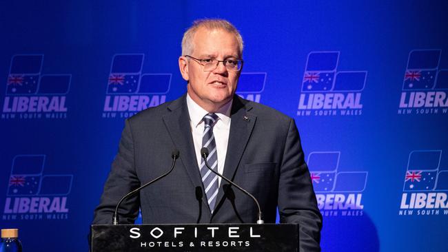 Prime Minister Scott Morrison reaffirmed Australia’s support for Ukraine. Picture: NCA NewsWire / Christian Gilles