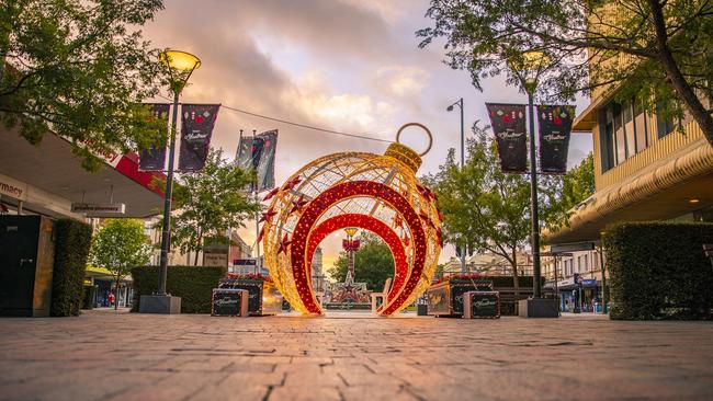 The giant walk-through bauble returns for Christmas Under the Same Stars in Ballarat.