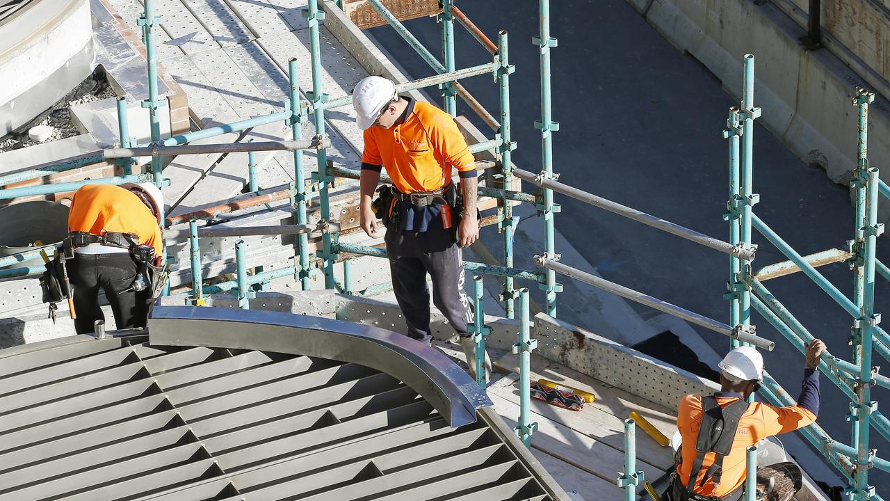 Private sector wage growth was more subdued. Picture: NewsWire / John Appleyard