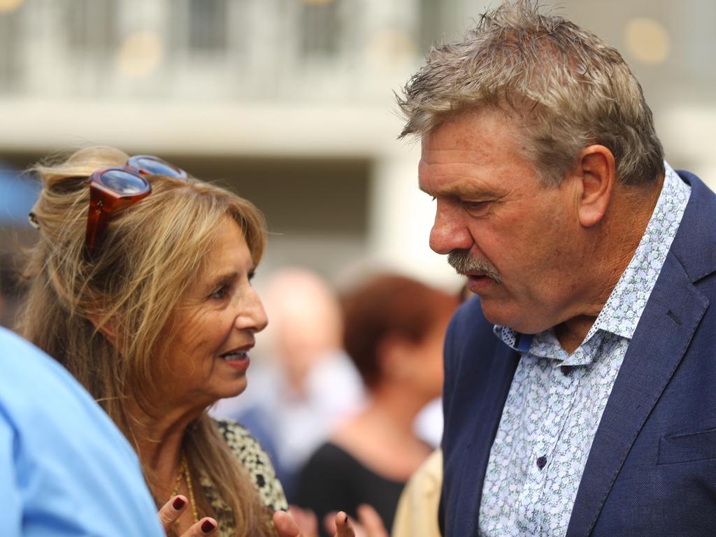 Brian Taylor after at the memorial for Michael Turner. Picture: Alison Wynd