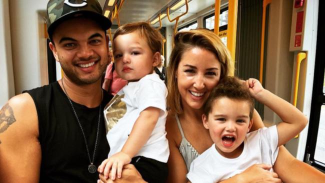 Guy Sebastian and his adorable family.