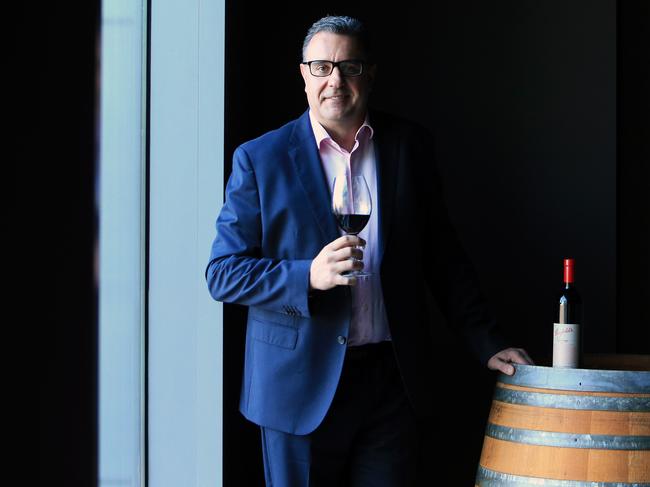 3/08/20 Treasury Wine Estates CEO Tim Ford ahead of the the annual release of the Penfolds vintage. Aaron Francis/The Australian