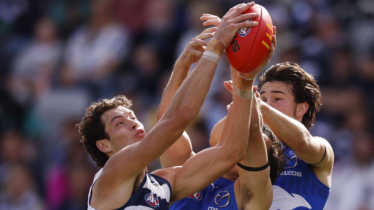 Emerging Geelong forward Shannon Neale is “likely” to return against North Melbourne. Picture: Michael Klein