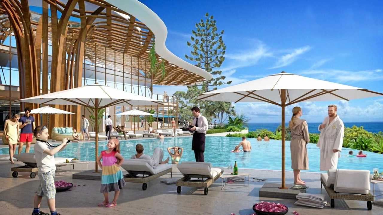 PROPOSED: An architect's drawing of the proposed Badderam Eco Luxe Resort and Spa. Picture: Contributed