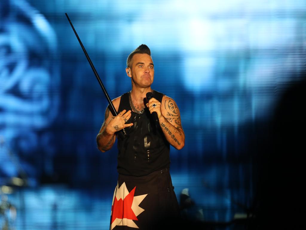 British popstar Robbie Williams in 2018. Picture: Tait Schmaal