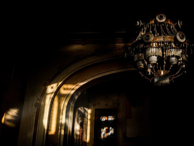 Creepy abandoned Romanian casino after dark. Picture: Jakub Kyncl