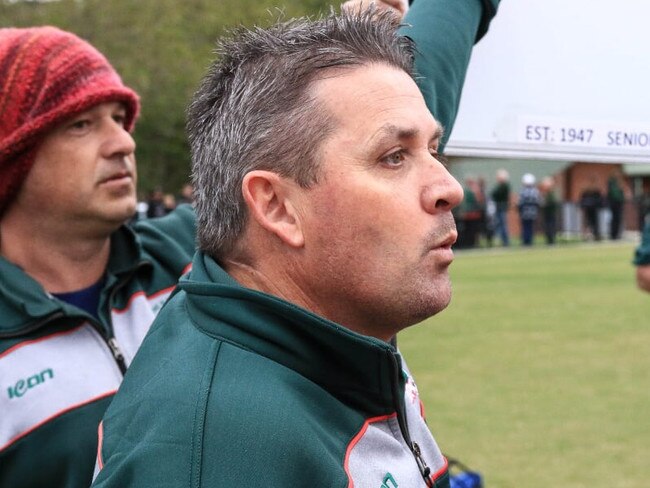 The Basin coach Justin Stanton. Picture: Davis Harrigan