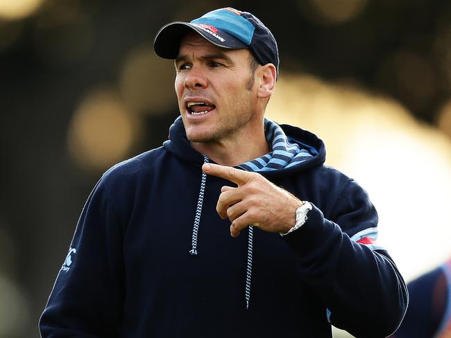 Defence coach Nathan Grey during Waratahs Super Rugby training at Moore Park, ahead of hosting their first Super Rugby final in Sydney. Pic Brett Costello