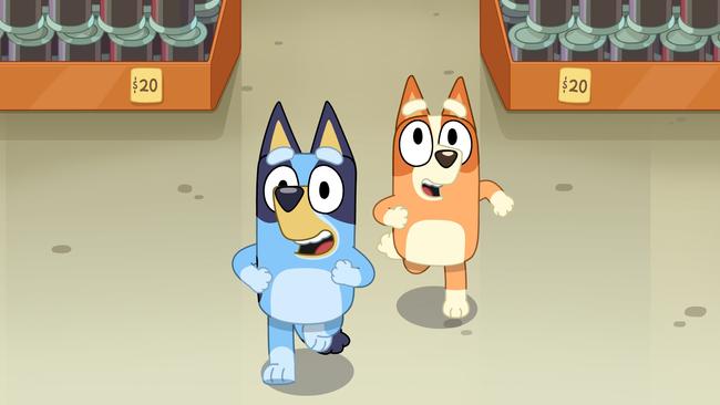 Season two of <i>Bluey</i> airs on ABC Kids on Tuesday, March 17. In one of the new episodes Bluey and Bingo take a trip to Hammerbarn (think Bunnings).