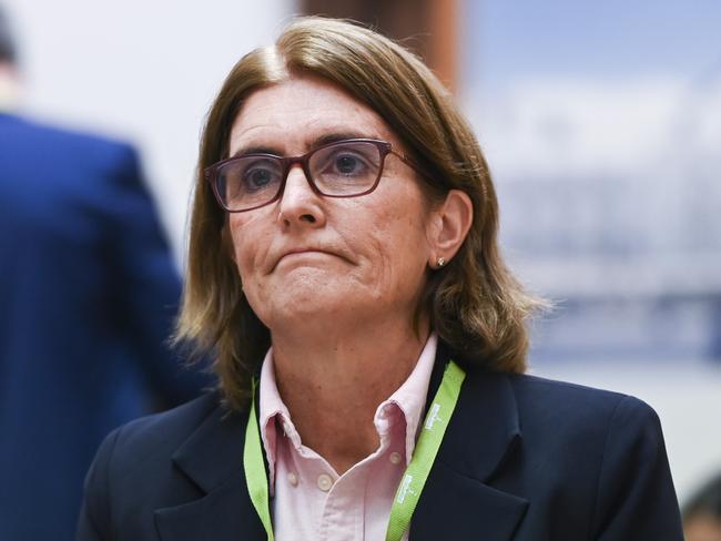 CANBERRA, AUSTRALIA, NewsWire Photos. OCTOBER 26, 2023: Governor of the Reserve Bank of Australia Michele Bullock appears before Senate estimates at Parliament House in Canberra. Picture: NCA NewsWire / Martin Ollman