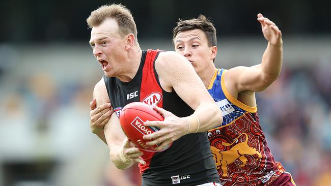 The Bombers are optimistic about Brendon Goddard will have a role to play next season. Picture: Getty Images