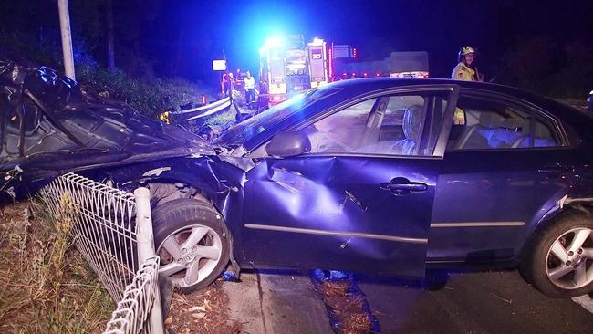 The Pacific Highway crash. Picture: Frank Redward