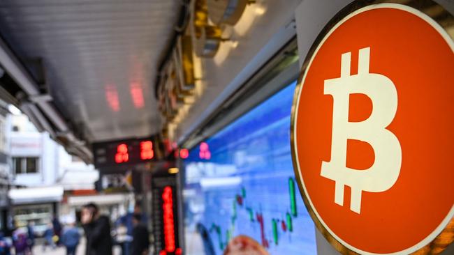 A cryptocurrency exchange branch near the Grand Bazaar in Istanbul. Picture: Ozan Kose / AFP