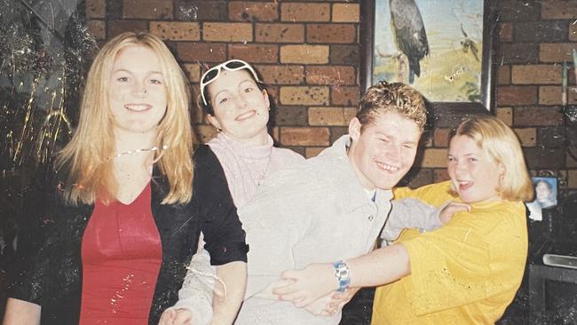 Tammy Barton with her sisters Kelly and Lisa Marie and brother Josh.