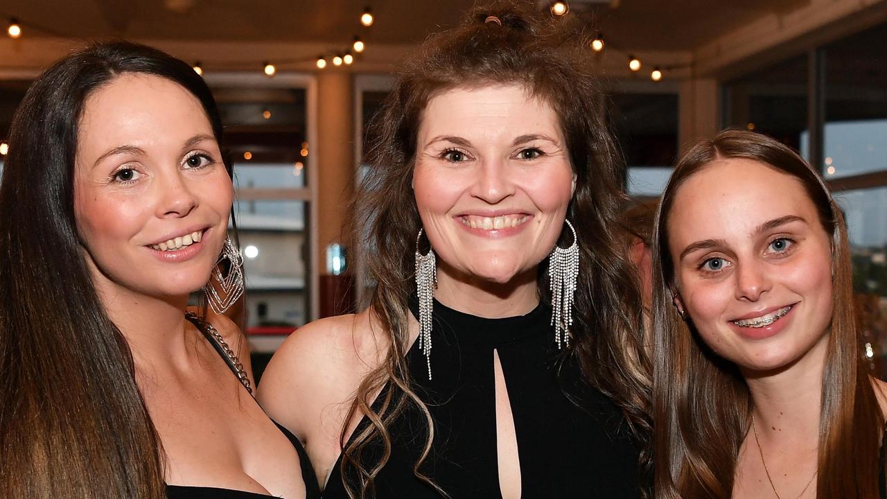 Jessica Start, Ashleigh Rowcliffe and Lauren Isaacson at the Gympie Chamber of Commerce Business Awards. Picture: Patrick Woods