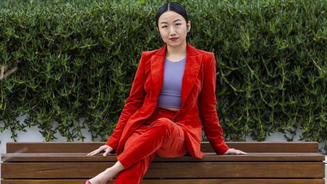 Vicky Xu says ‘I am constantly worried about being targeted by a super power’. Picture: Aaron Francis