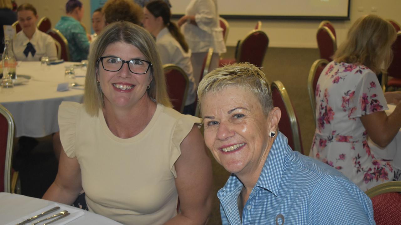 Tracy Ferguson and Maxine Thomas at Zonta Roma's International Women's Day Breakfast 2023. Picture: Chloe Cufflin.