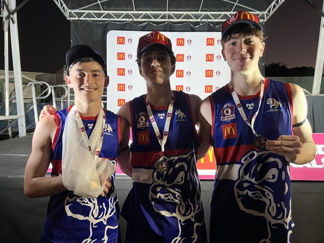 Jonty Dick, Isaac Mayne and Samuel Murray, Junior SEQ AFL grand finals, 2024