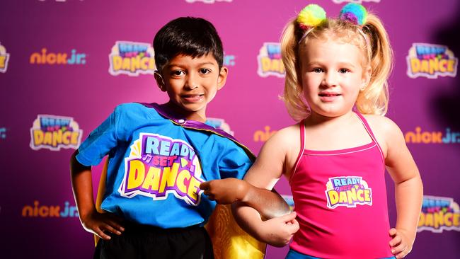 Townsville Academy of Performing Arts will have their junior performers star in NickelodeonÕs Ready Set Dance. Rion Antony 6 and McKayla Bliesner 4. Picture: Alix Sweeney