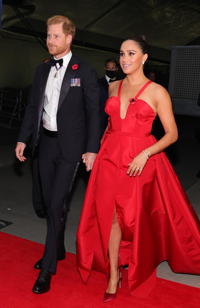 Meghan was last seen in public during an official black-tie gala dinner in New York on November 10. Picture: Theo Wargo/Getty Images for Intrepid Sea, Air, &amp; Space Museum