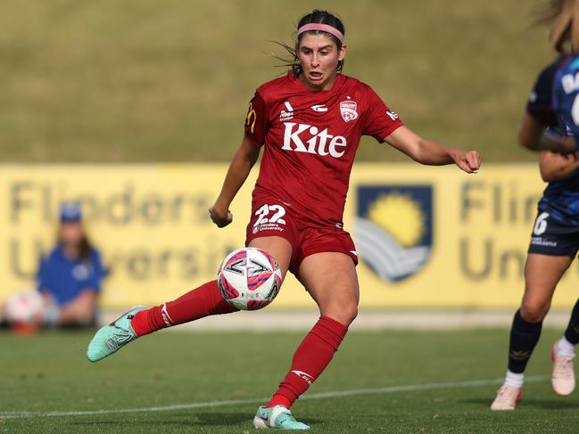 Erin Healy is in her first season in the A-League. Picture: Getty Images