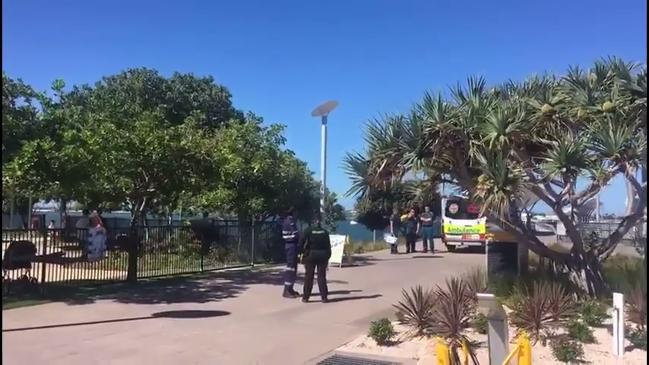 Paramedics attend a near drowning on the Gold Coast