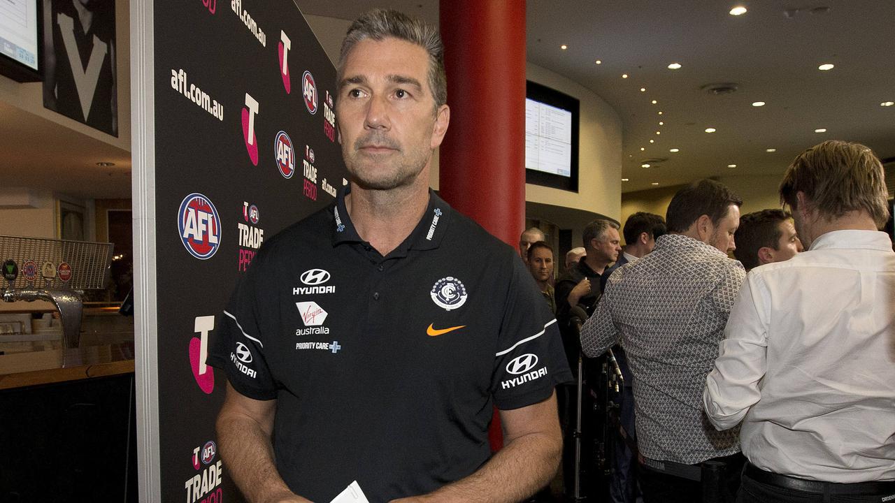 AFL 2020 Stephen Silvagni Carlton sacked list manager gone Ross