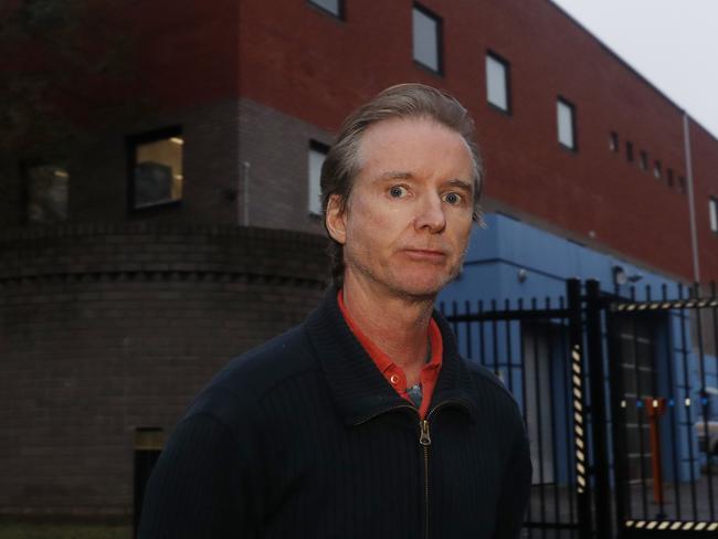 Jonathan Doig leaves Sutherland police station after being granted bail in Sydney, Wednesday 10 June, 2020. Picture: Nikki Short