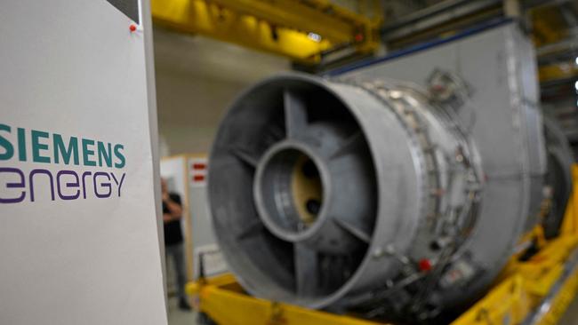 A turbine of the Nord Stream 1 pipeline: Moscow has shut down the pipelines, Europe’s main supply route. Picture: AFP.