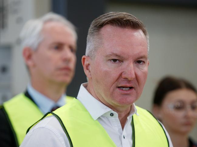 Recently, Energy Minister Chris Bowen said Australia also needs to be building 40 wind turbines every month until 2030 to meet our renewable energy target. Picture: NewsWire / Nikki Short