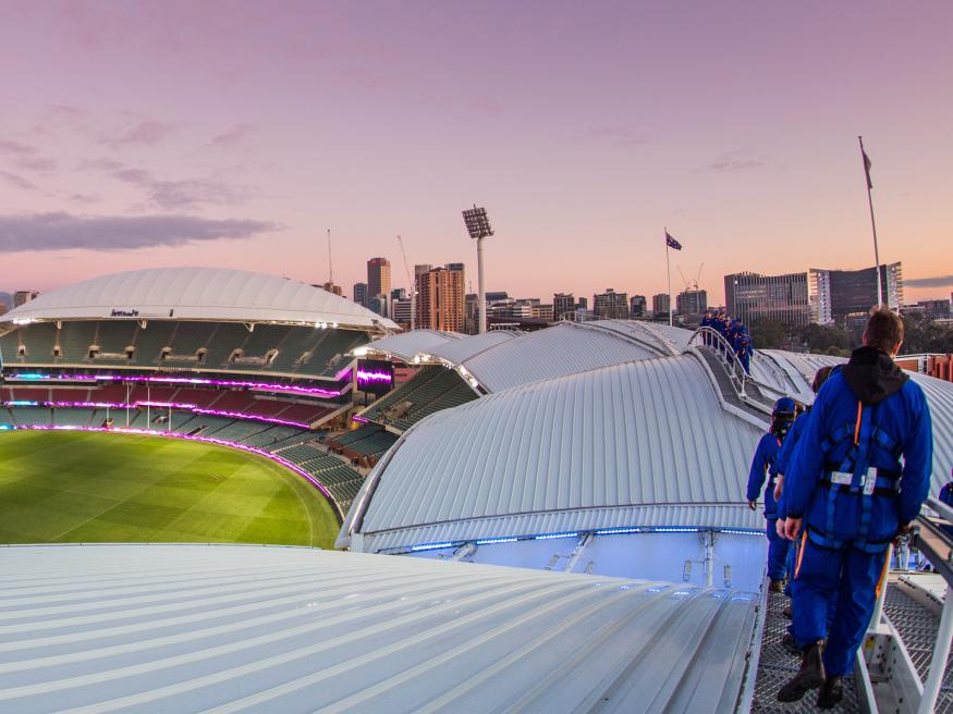 RoofClimb Adelaide Oval, Adelaide. Picture: SA Tourism Commission