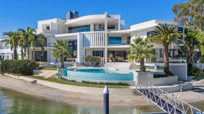 This property at 30 Seafarer Court, Paradise Waters, sold for $11m.