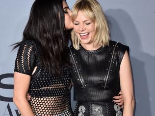 Selena Gomez, left, and Michelle Williams arrive at the inaugural InStyle Awards at The Getty Center on Monday, Oct. 26, 2015, in Los Angeles. (Photo by Jordan Strauss/Invision/AP)