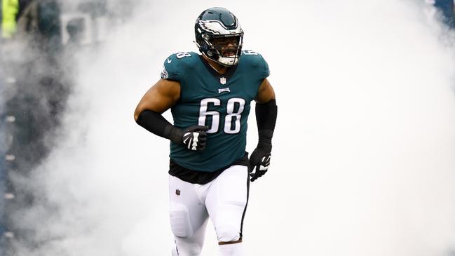 Jordan Mailata has a huge role to play next Monday. (Photo by Kevin Sabitus/Getty Images)