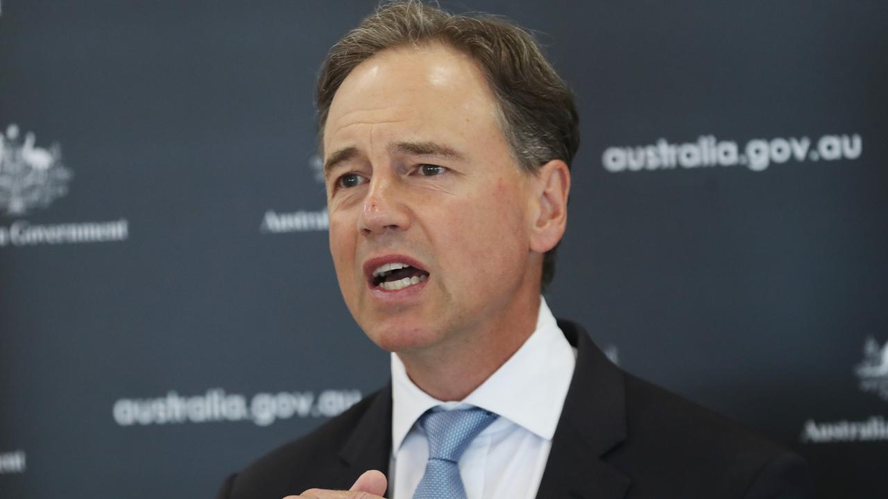 Federal Health Minister Greg Hunt says claims the government is seizing RATs is “a lie”. Picture: NCA NewsWire/ David Crosling