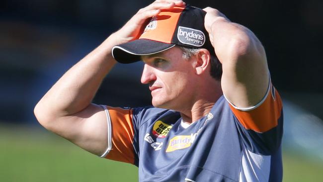 Wests Tigers coach Cleary has drawn a line in the sand. Photo: Mark Evans