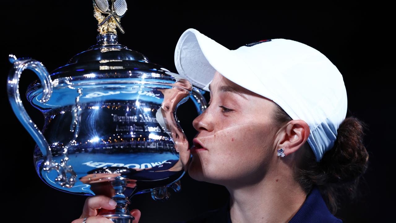 The world was in awe of Barty’s stunning accomplishment. (Photo by Clive Brunskill/Getty Images)