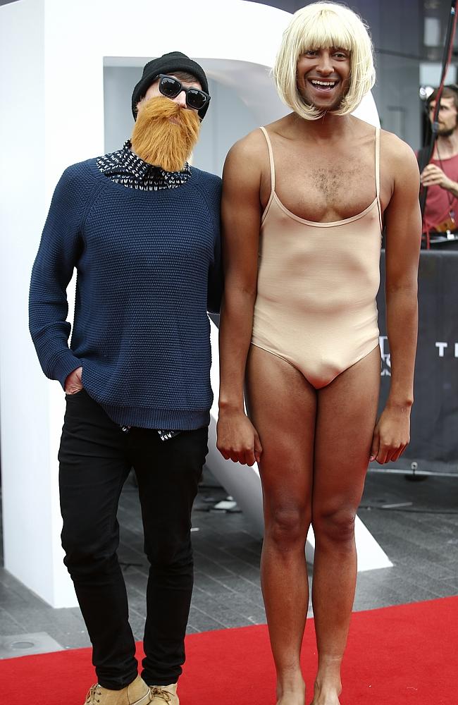 Alex and Matt, Tripple J. Red Carpet arrivals of celebrities at the 2014 ARIA Awards. Picture: Bradley Hunter