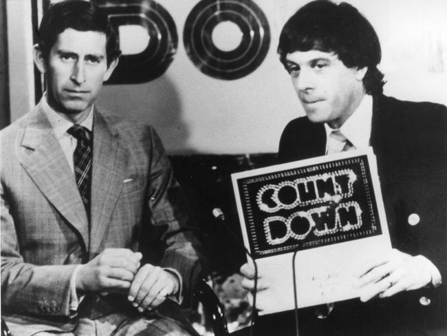 Molly Meldrum interviews Prince Charles on the set of Countdown in 1977