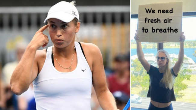 Yulia Putintseva's Instagram protest. Picture: Instagram