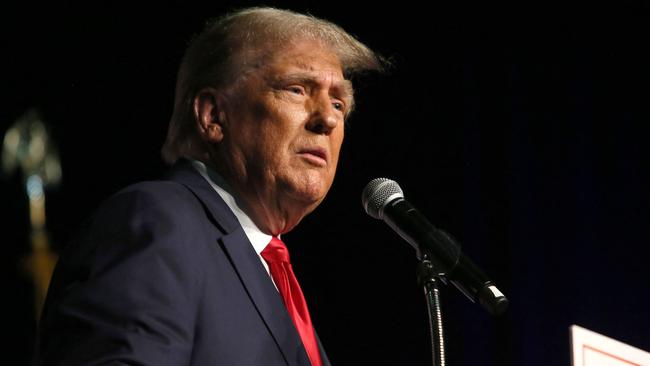 Donald Trump at a rally in West Palm Beach, Florida. Picture: AFP.