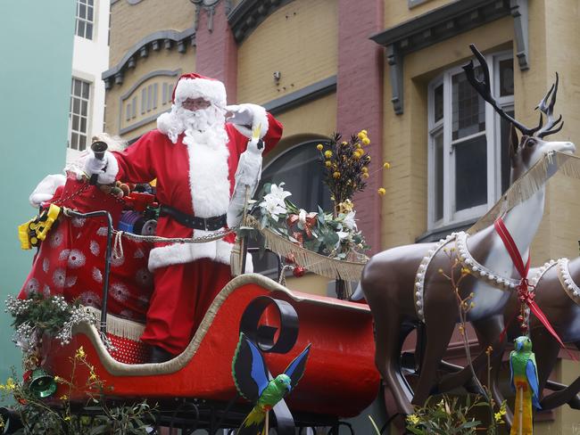 Santa. Hobart Christmas Pageant 2024.  Picture: Nikki Davis-Jones