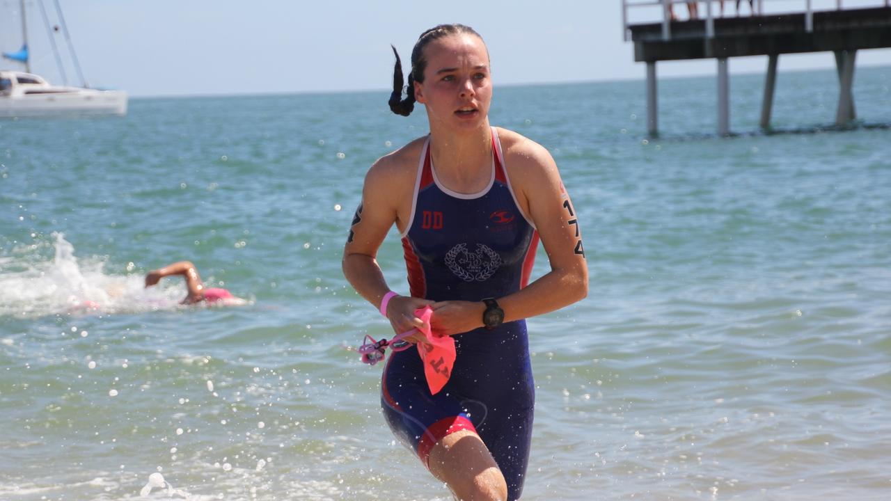 Darling Downs triathlete Chloe Denning claimed silver at the states recently. Photo: Maddie's Photos