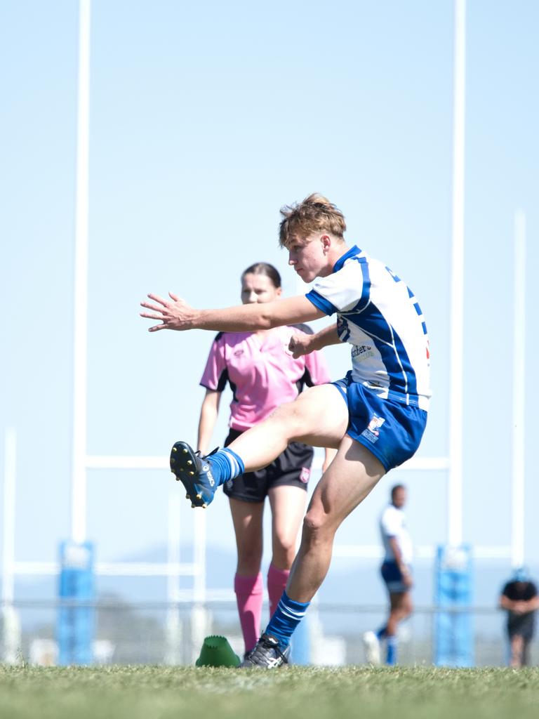 Ignatius Park College and Kirwan State High School teams take on St Brendanâ€™s College Yeppoon teams in Queensland state rugby league semi finals at Mackay on Wednesday, August 24, 2022.