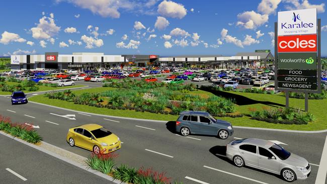 An artist's impression of the redeveloped Karalee Shopping Centre.